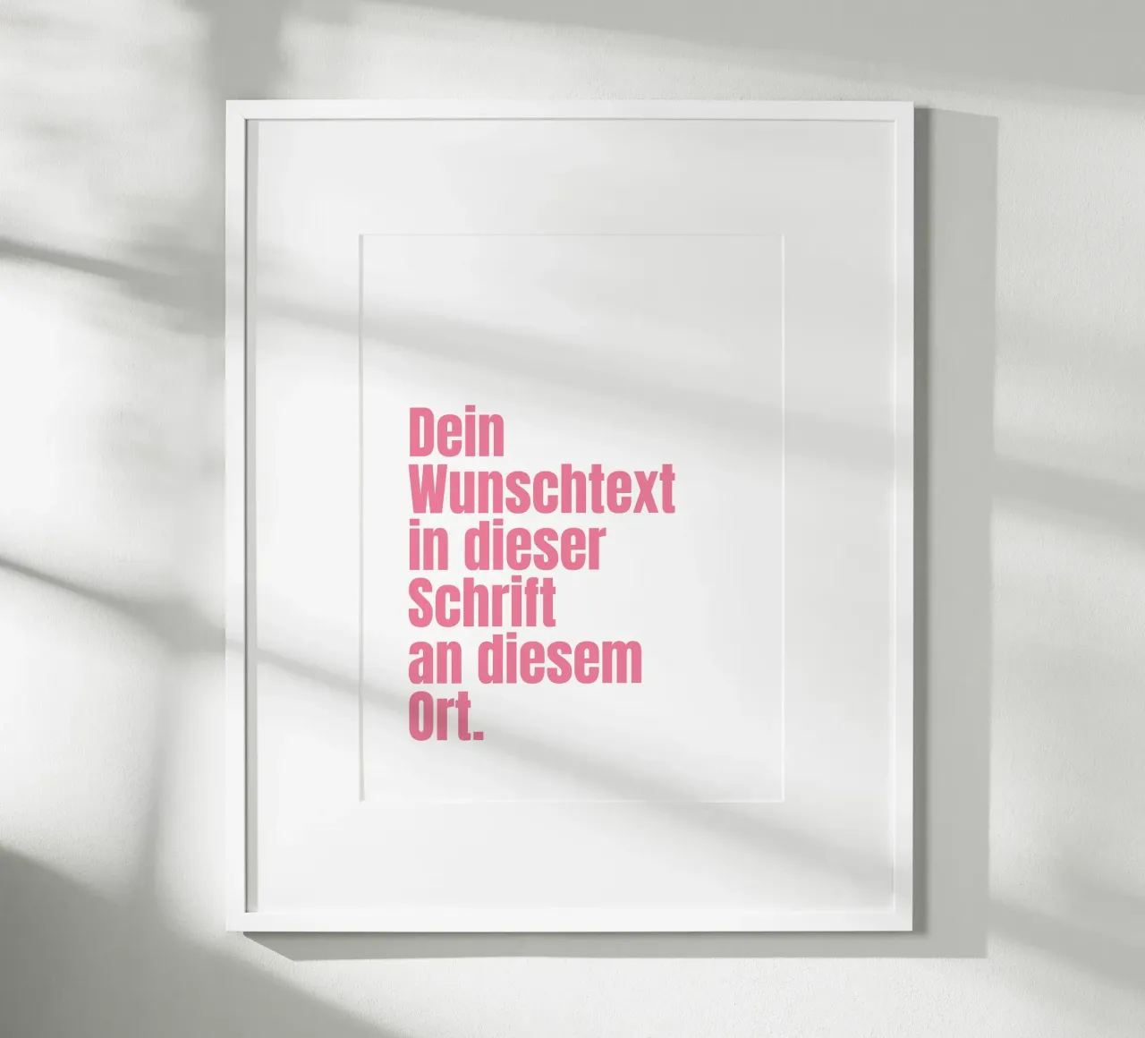 Wunschtext in pink rosa poster da WORTSPIEL