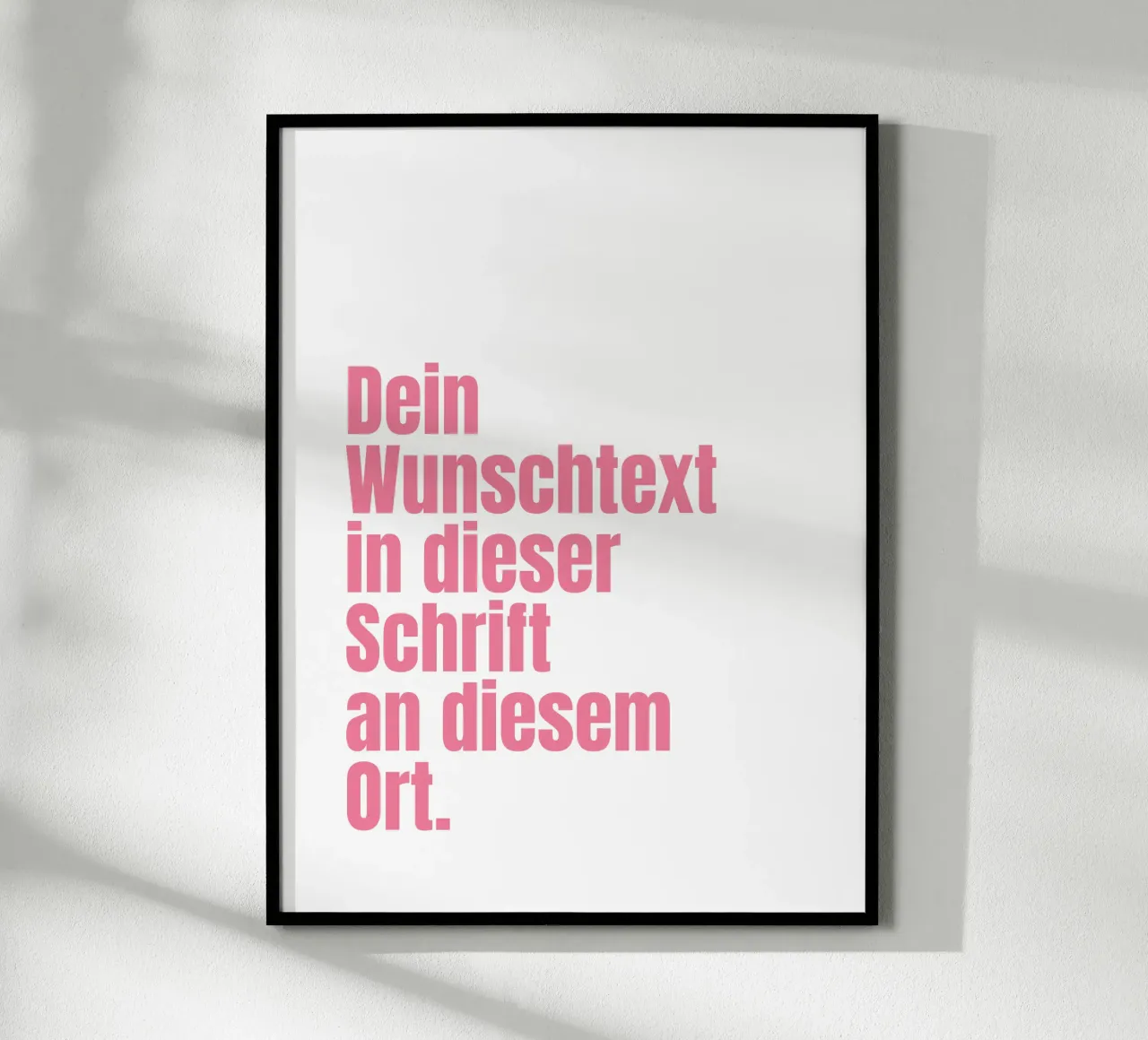 Wunschtext in pink rosa poster da WORTSPIEL