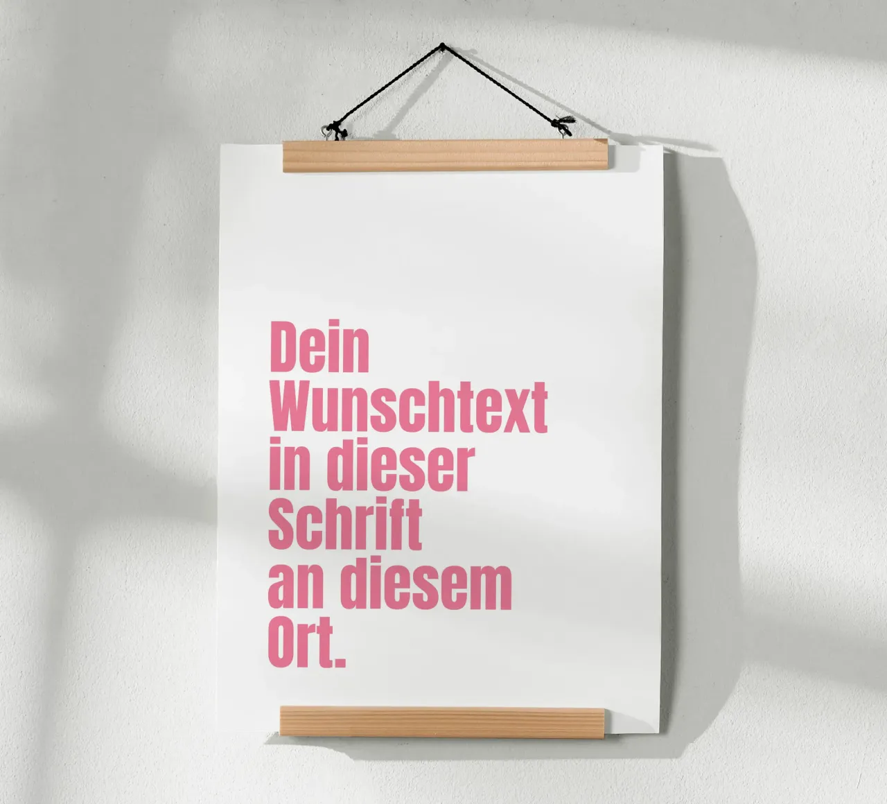 Wunschtext in pink rosa poster da WORTSPIEL