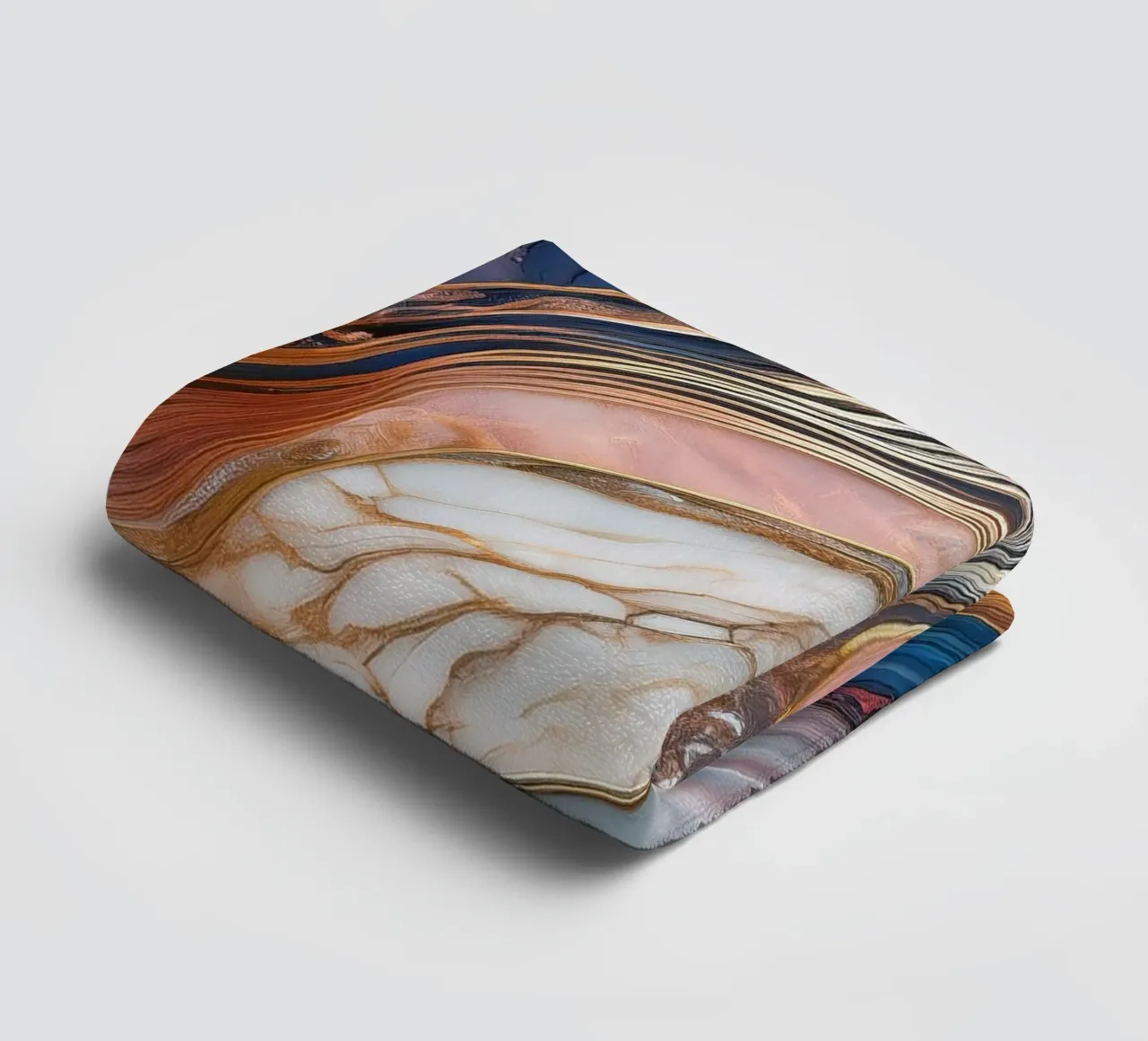 Marble print - Pink #1 towel by Hightown Design
