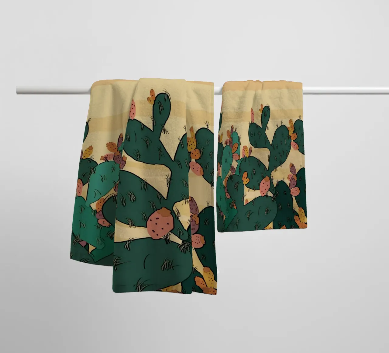 Opuntia ficus asciugamano da bagno da beamorello