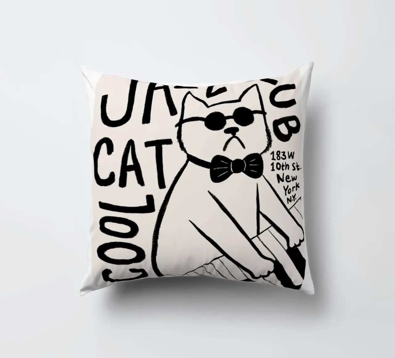 Cool Cat Jazz Club cuscino da janna shop