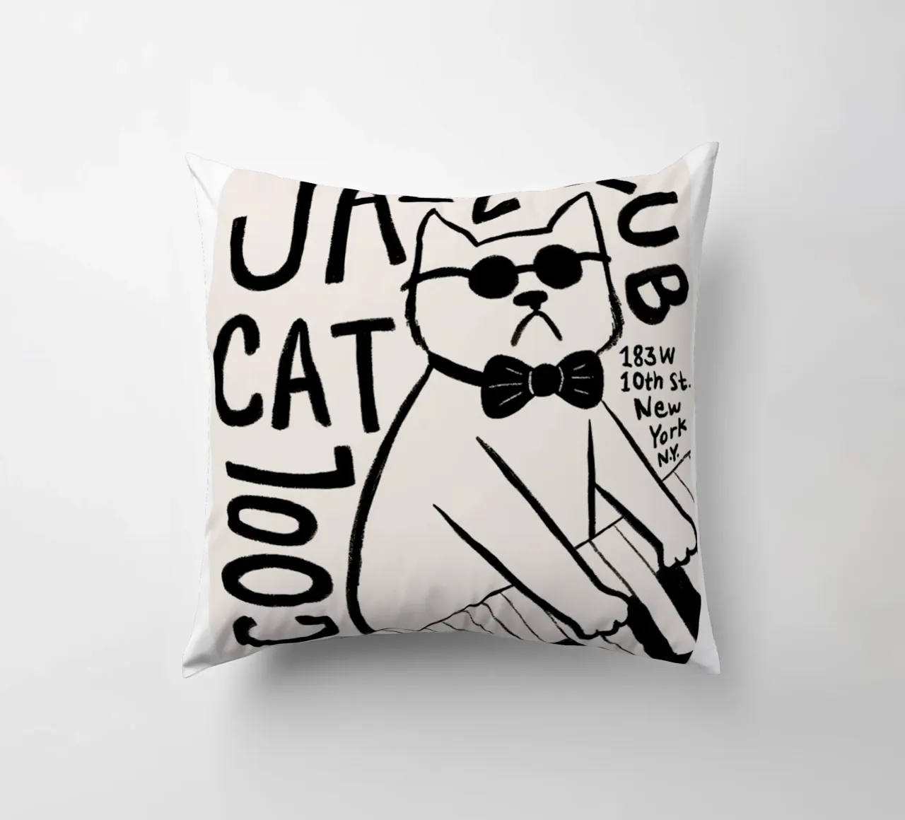 Cool Cat Jazz Club cuscino da janna shop