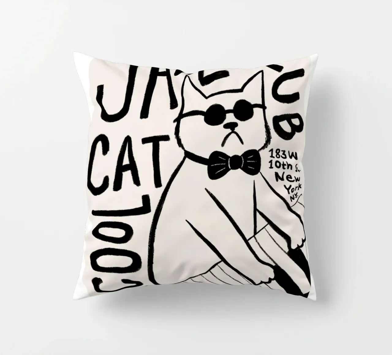 Cool Cat Jazz Club cuscino da janna shop