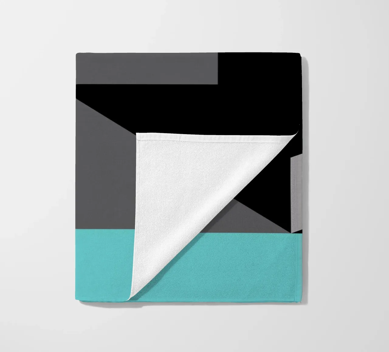 Geometria a righe telo mare da Kim Hubball Studio
