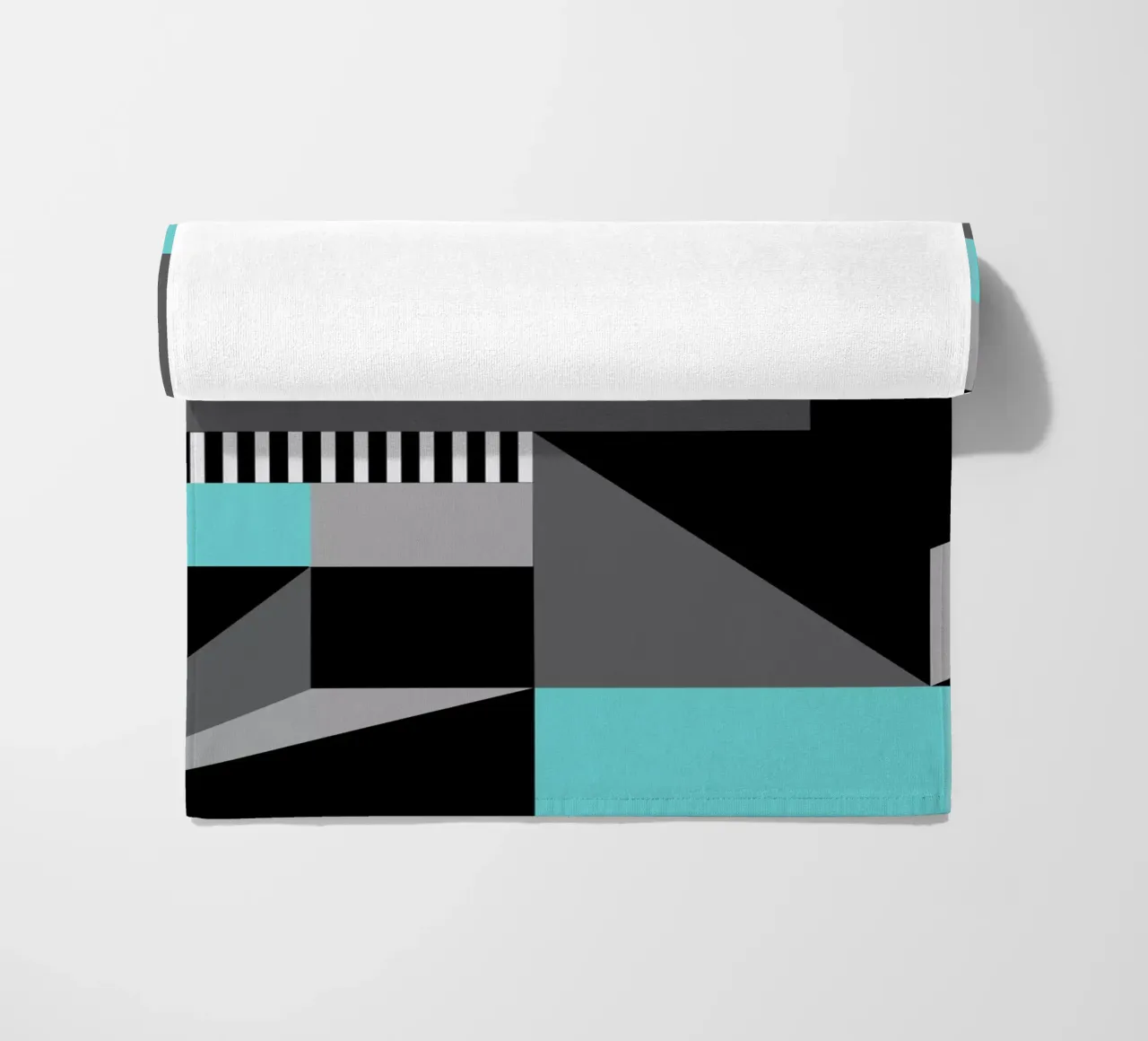 Geometria a righe telo mare da Kim Hubball Studio