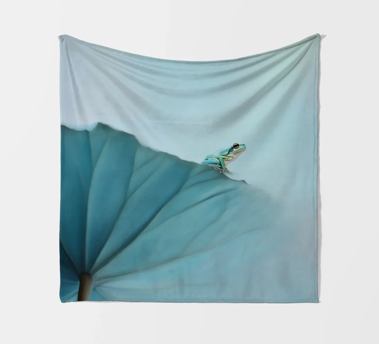 Rana in equilibrio coperta in pile da Carina Pop & Pastell