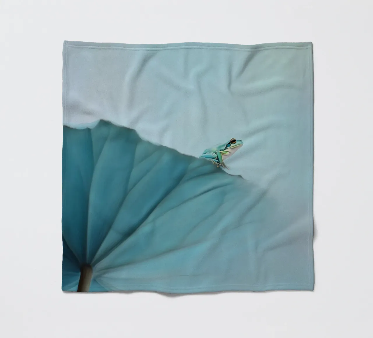 Rana in equilibrio coperta in pile da Carina Pop & Pastell