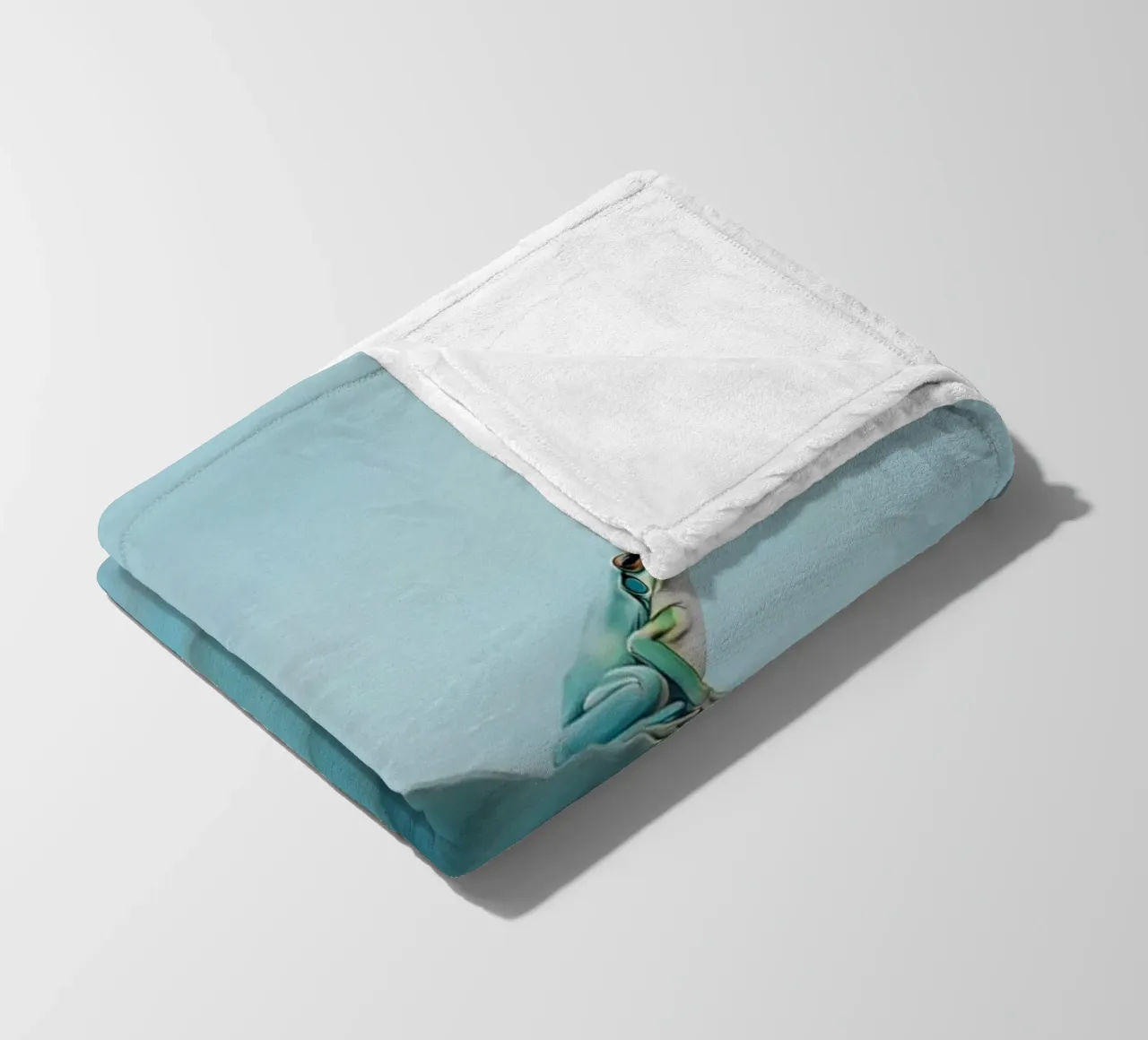 Rana in equilibrio coperta in pile da Carina Pop & Pastell