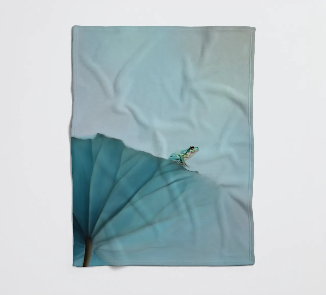Rana in equilibrio coperta in pile da Carina Pop & Pastell