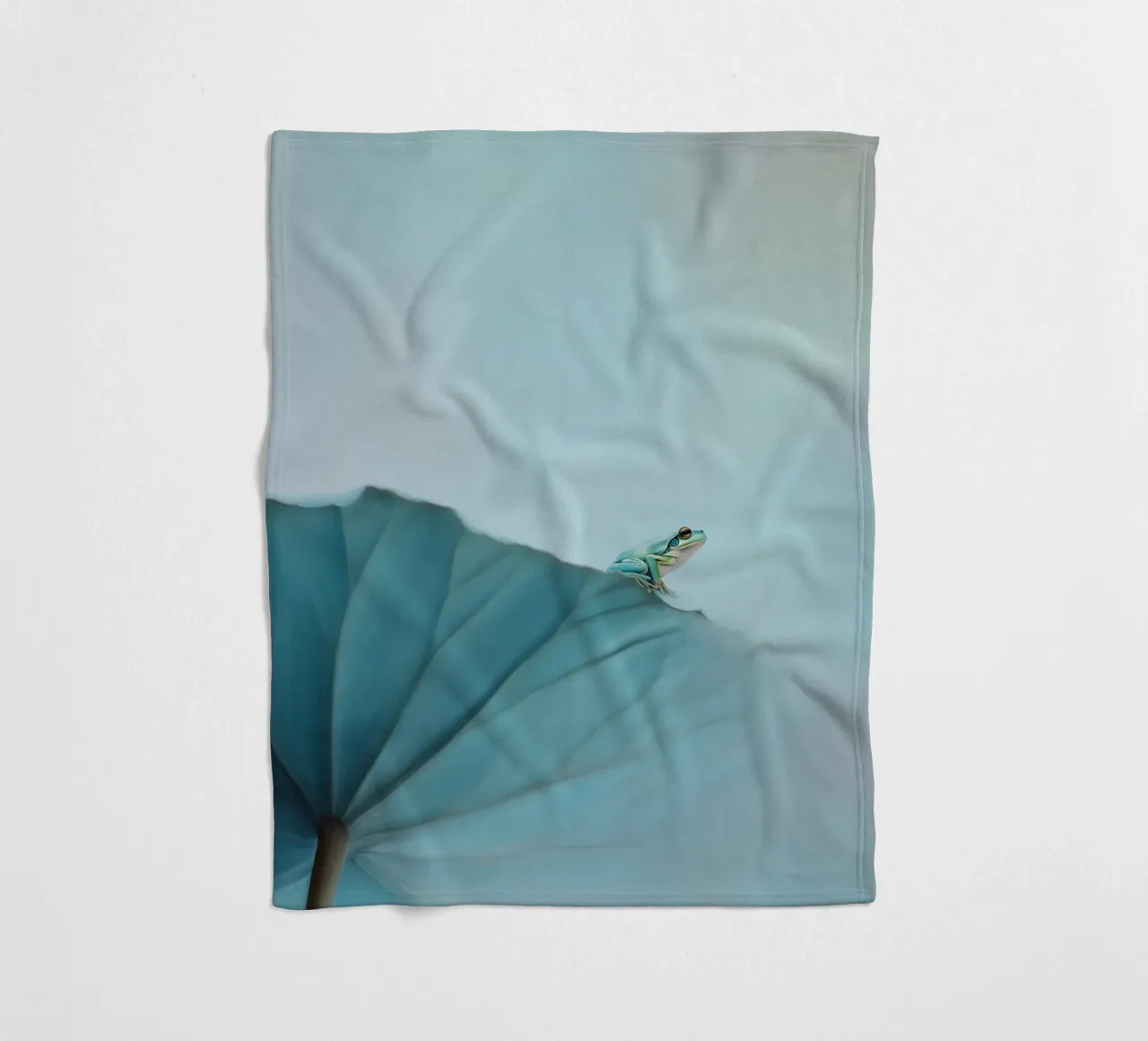 Rana in equilibrio coperta in pile da Carina Pop & Pastell