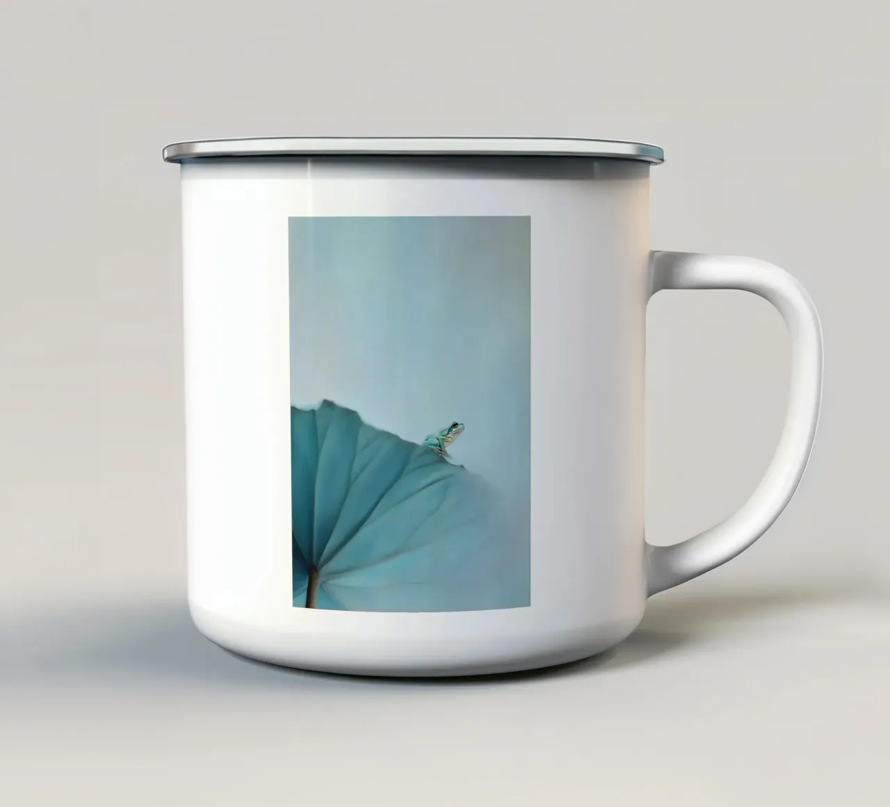 Rana in equilibrio tazza in smalto da Carina Pop & Pastell