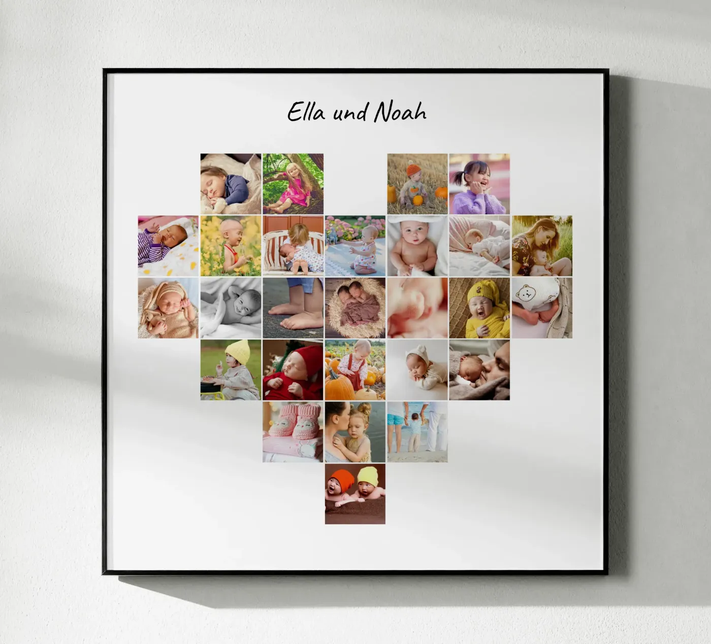 Fotocollage Herz Acryl-Glas von eyes & tries