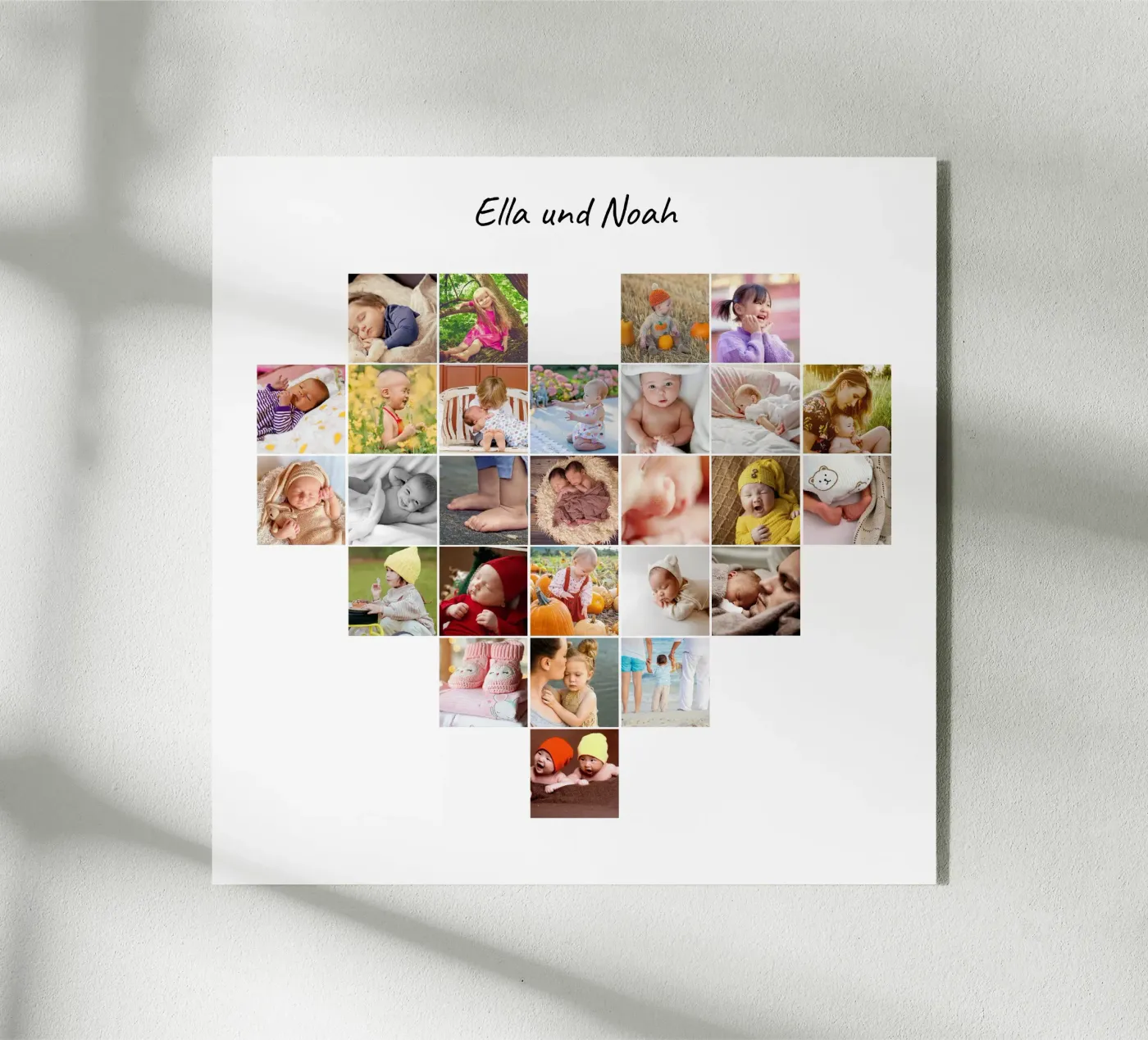 Fotocollage Herz Acryl-Glas von eyes & tries