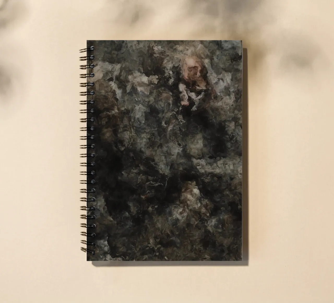 Abstract Painting with Humanoid Form spiral notebook by DesignDoodle