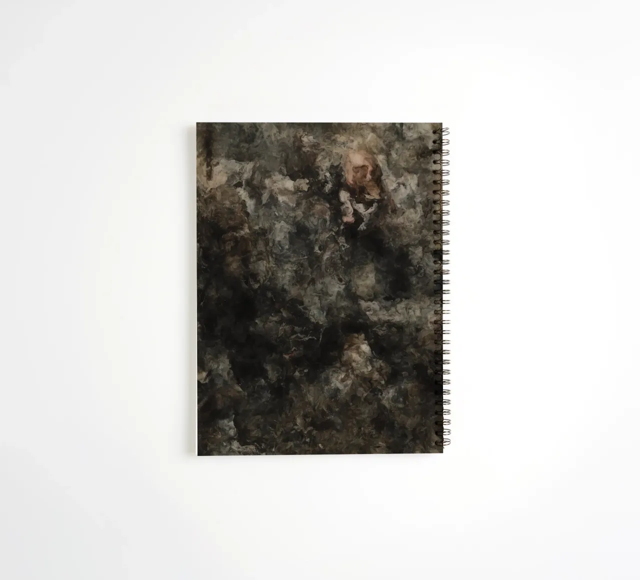 Abstract Painting with Humanoid Form spiral notebook by DesignDoodle