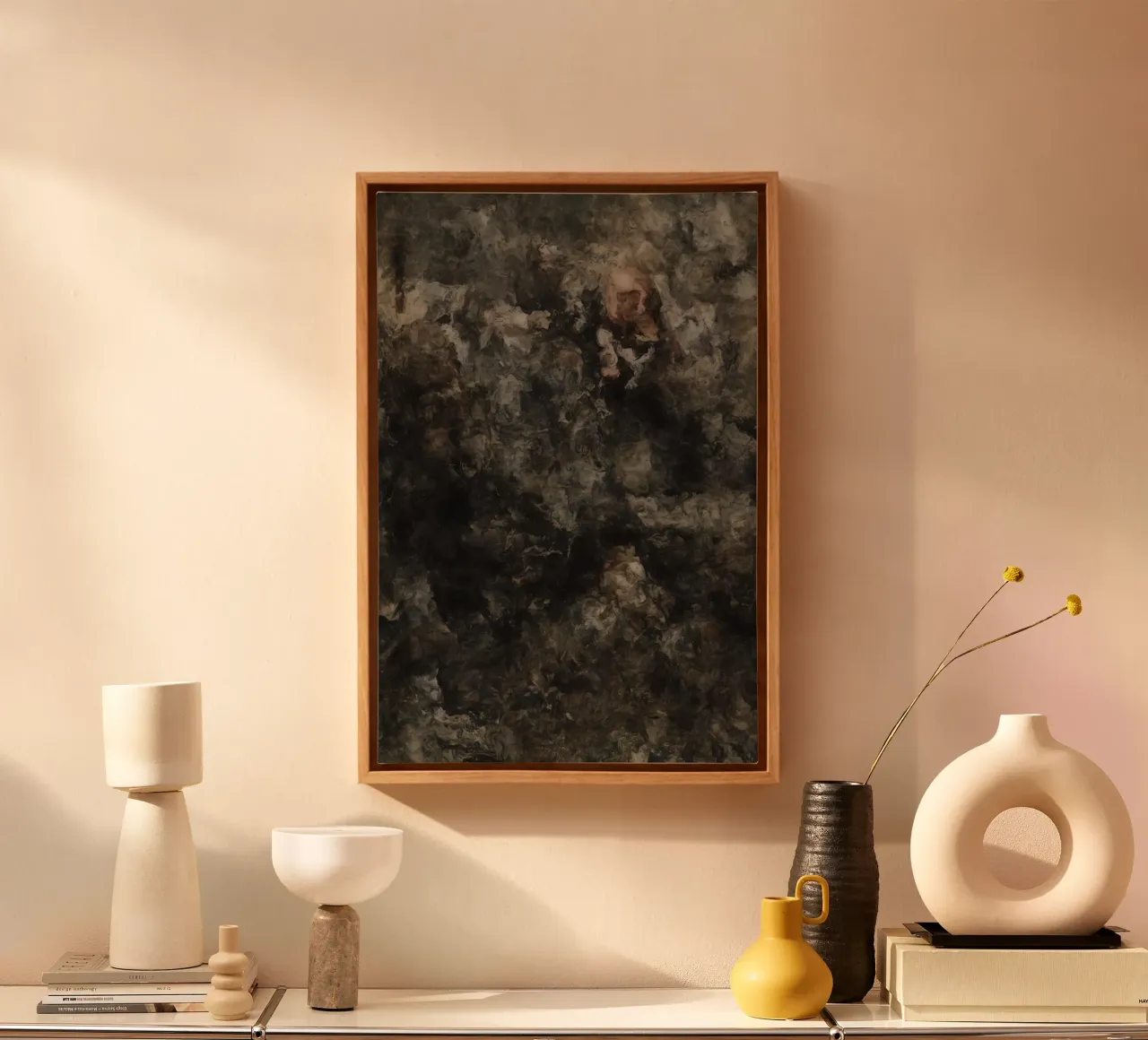 Abstract Painting with Humanoid Form canvas by DesignDoodle