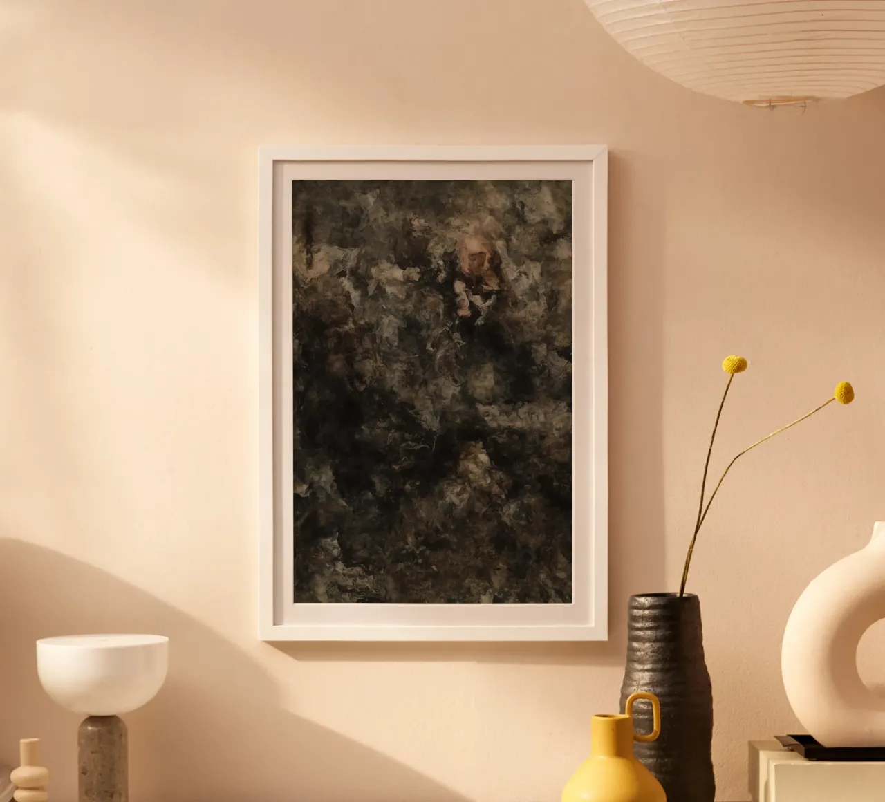 Abstract Painting with Humanoid Form hahnemühle by DesignDoodle