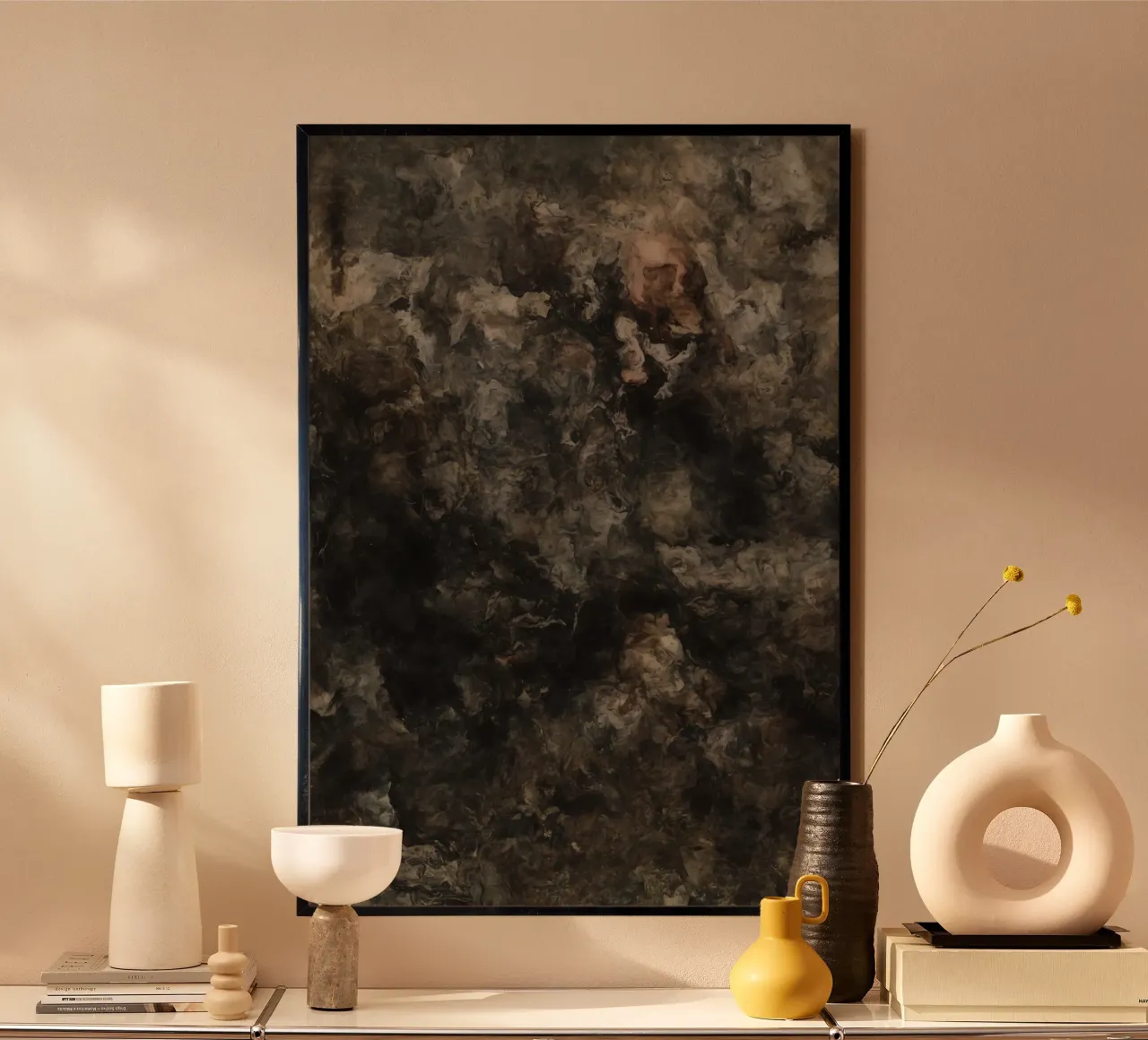 Abstract Painting with Humanoid Form hahnemühle by DesignDoodle