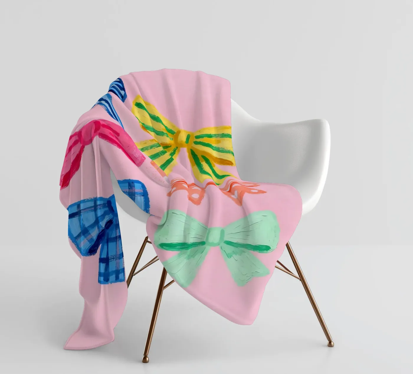 Bow Ties Fleecedecke von Attaboy Dsgn