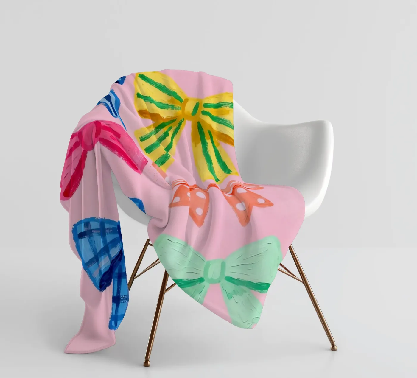 Bow Ties Fleecedecke von Attaboy Dsgn