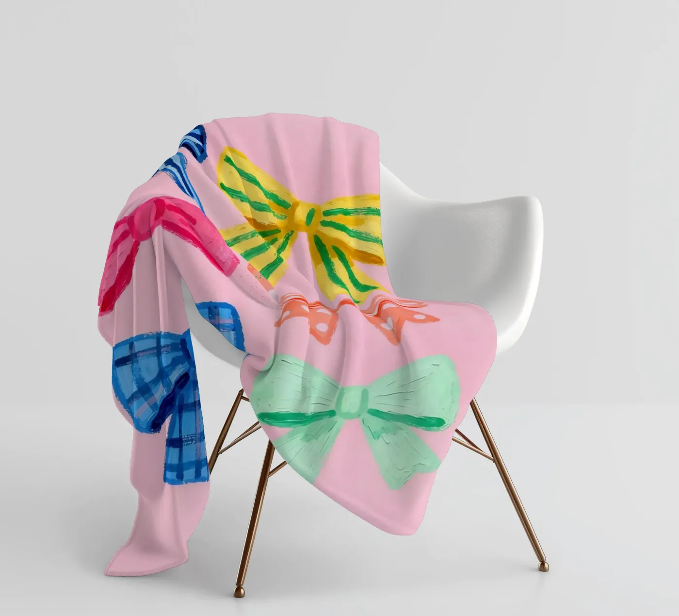 Bow Ties Fleecedecke von Attaboy Dsgn