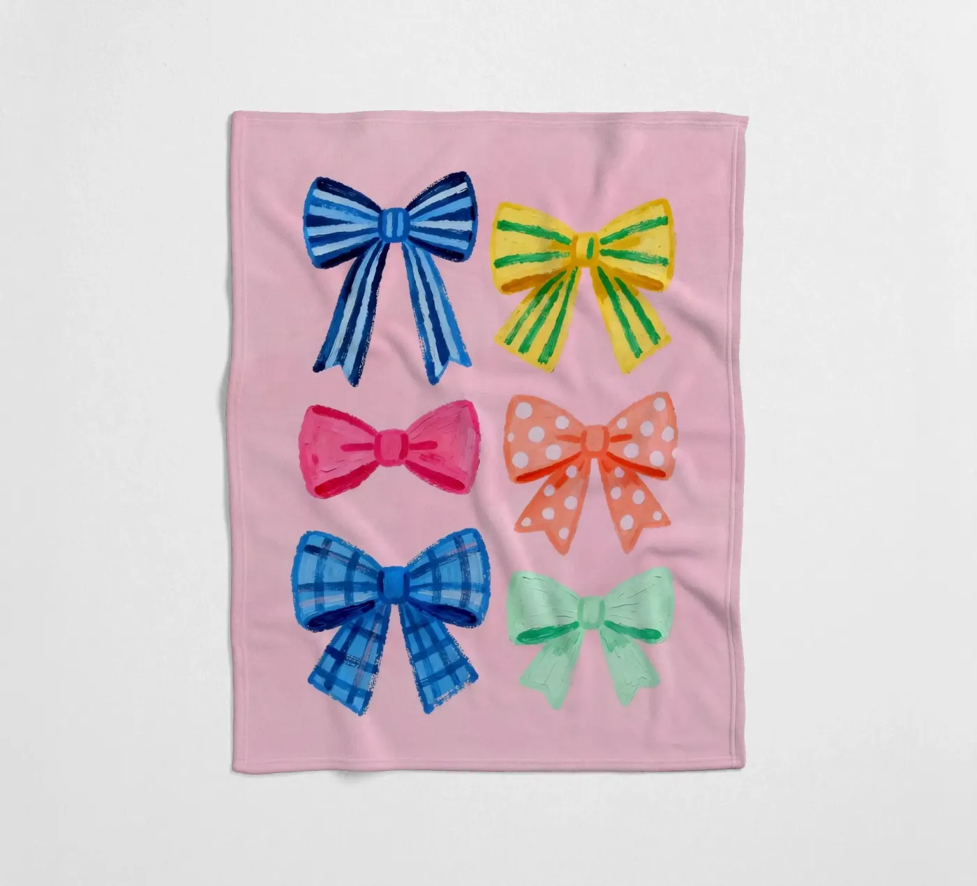 Bow Ties Fleecedecke von Attaboy Dsgn