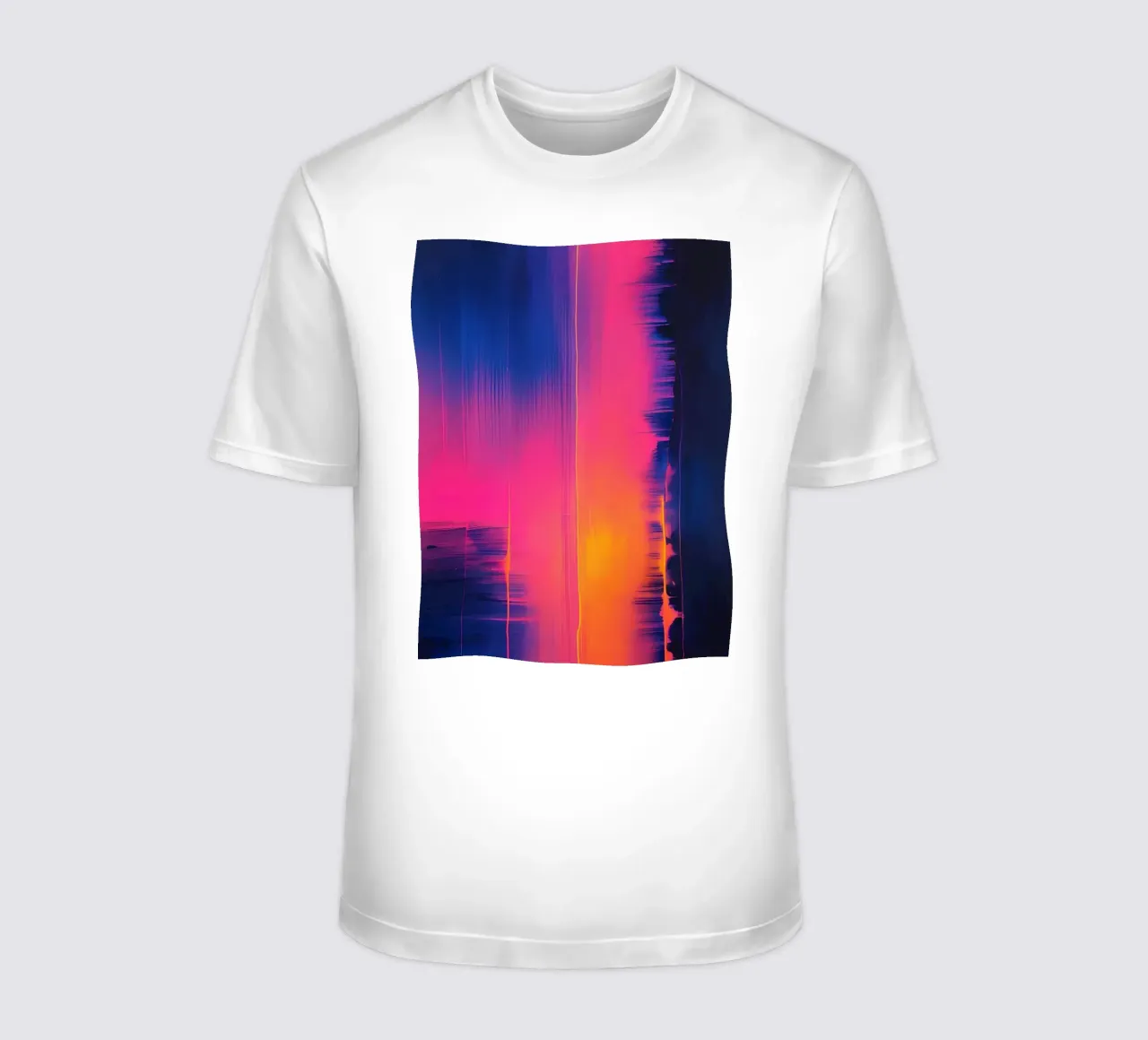 Strisce astratte Pinkesh con distorsione digitale t-shirt da DesignDoodle