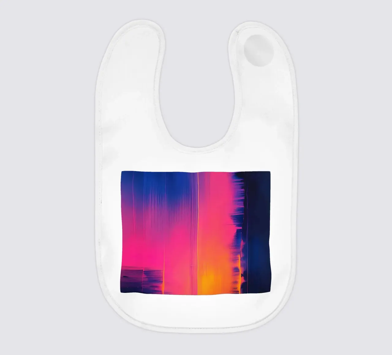Strisce astratte Pinkesh con distorsione digitale bavaglino da DesignDoodle