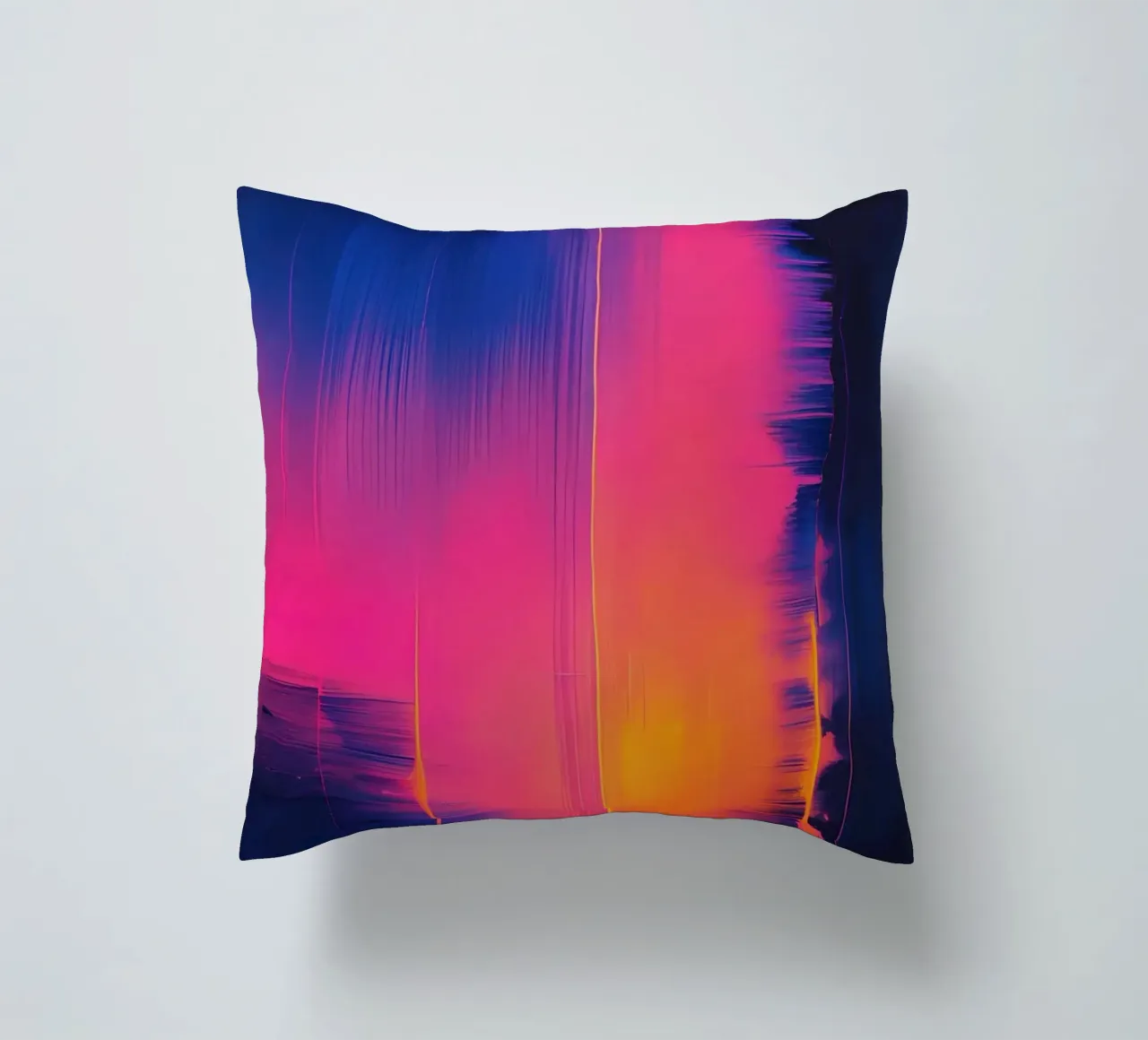 Strisce astratte Pinkesh con distorsione digitale cuscino da DesignDoodle