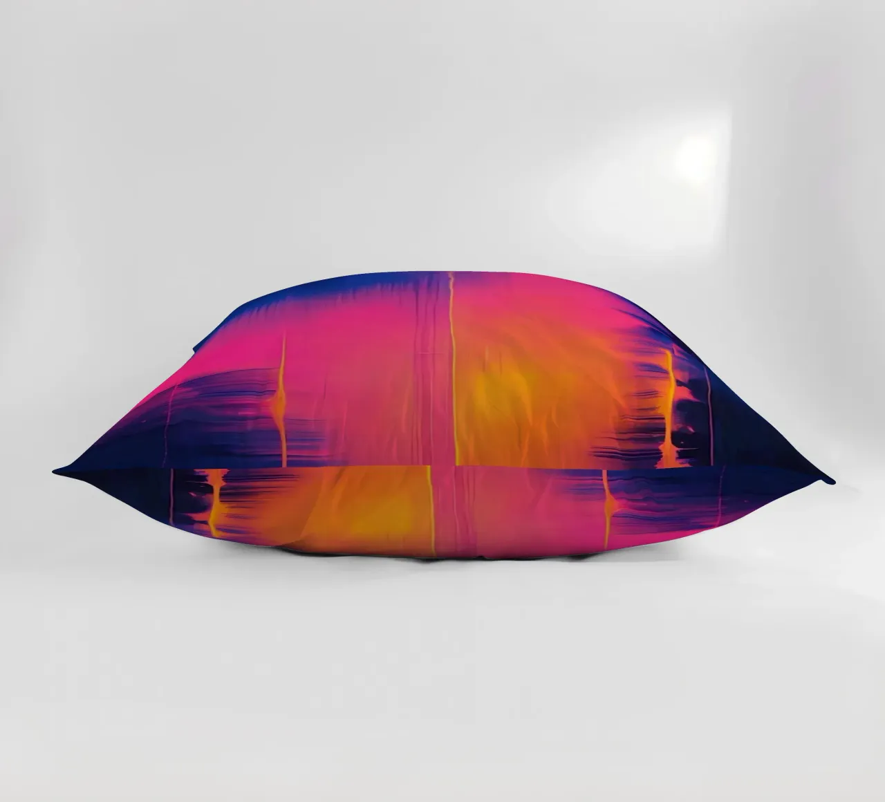 Strisce astratte Pinkesh con distorsione digitale cuscino da DesignDoodle