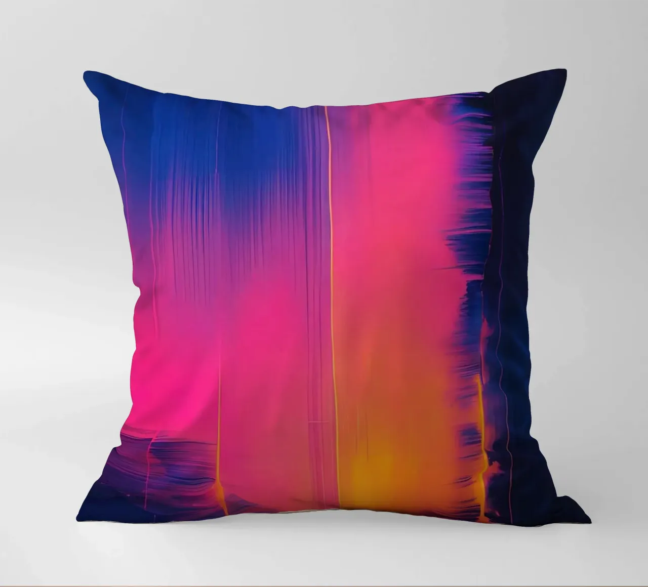 Strisce astratte Pinkesh con distorsione digitale cuscino da DesignDoodle