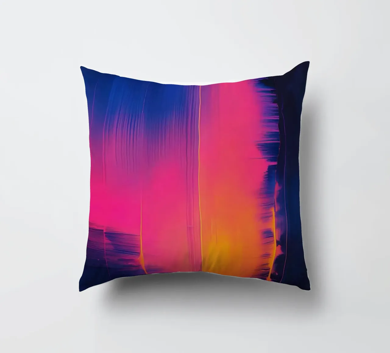 Strisce astratte Pinkesh con distorsione digitale cuscino da DesignDoodle
