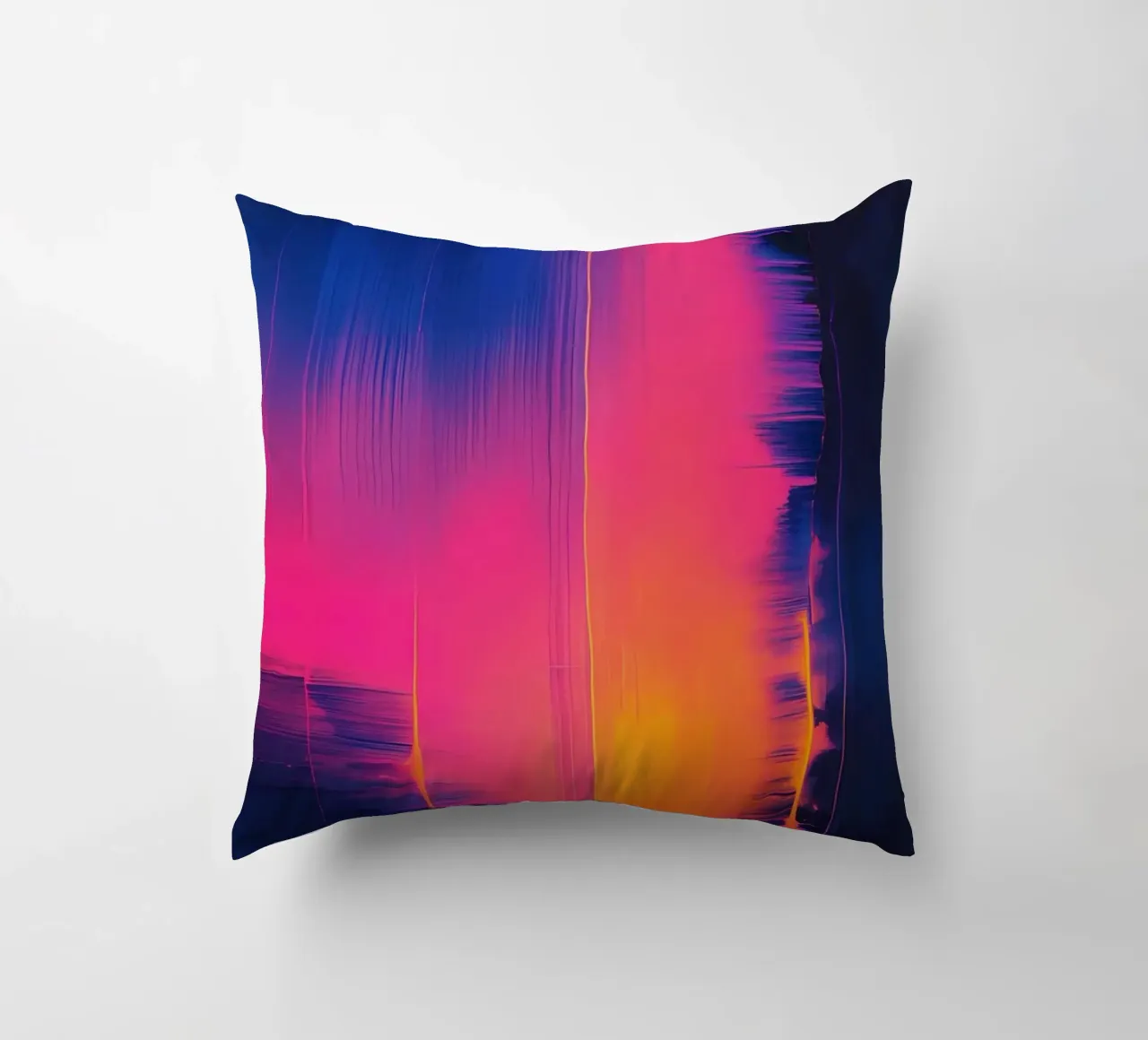 Strisce astratte Pinkesh con distorsione digitale cuscino da DesignDoodle