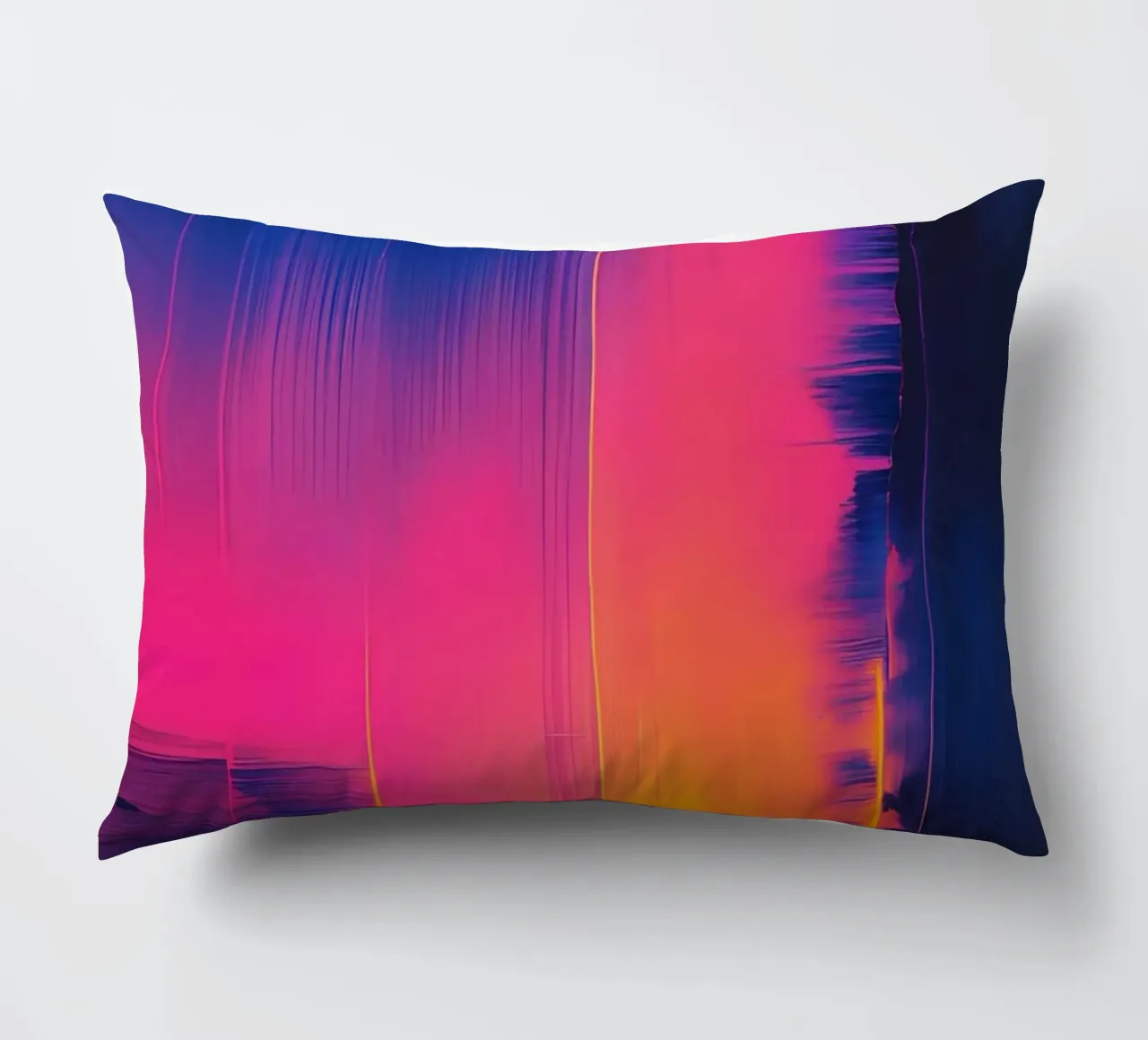 Strisce astratte Pinkesh con distorsione digitale cuscino da DesignDoodle
