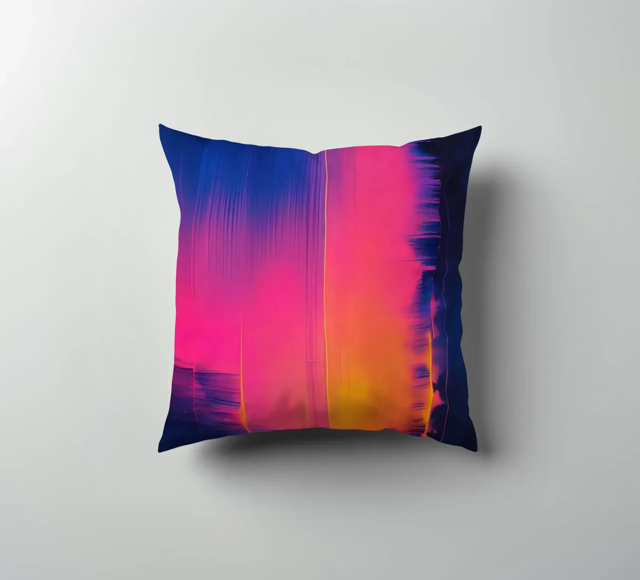 Strisce astratte Pinkesh con distorsione digitale cuscino da DesignDoodle