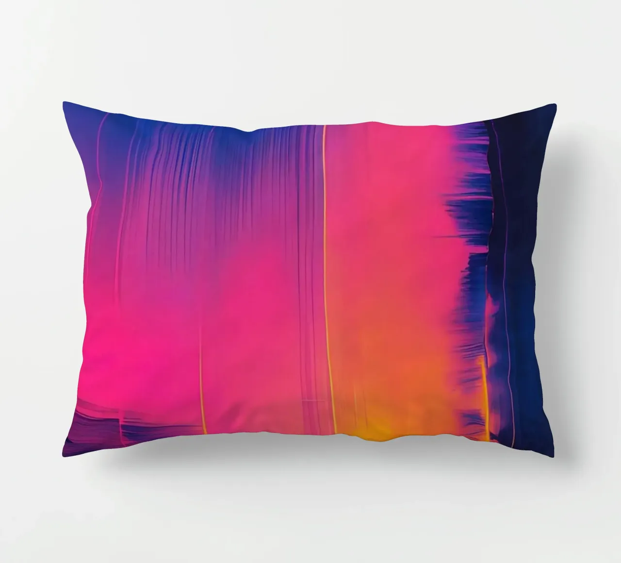 Strisce astratte Pinkesh con distorsione digitale cuscino da DesignDoodle