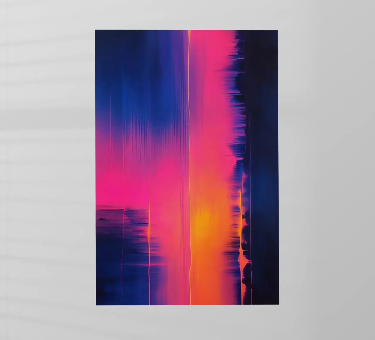 Strisce astratte Pinkesh con distorsione digitale pellicola backlit da DesignDoodle