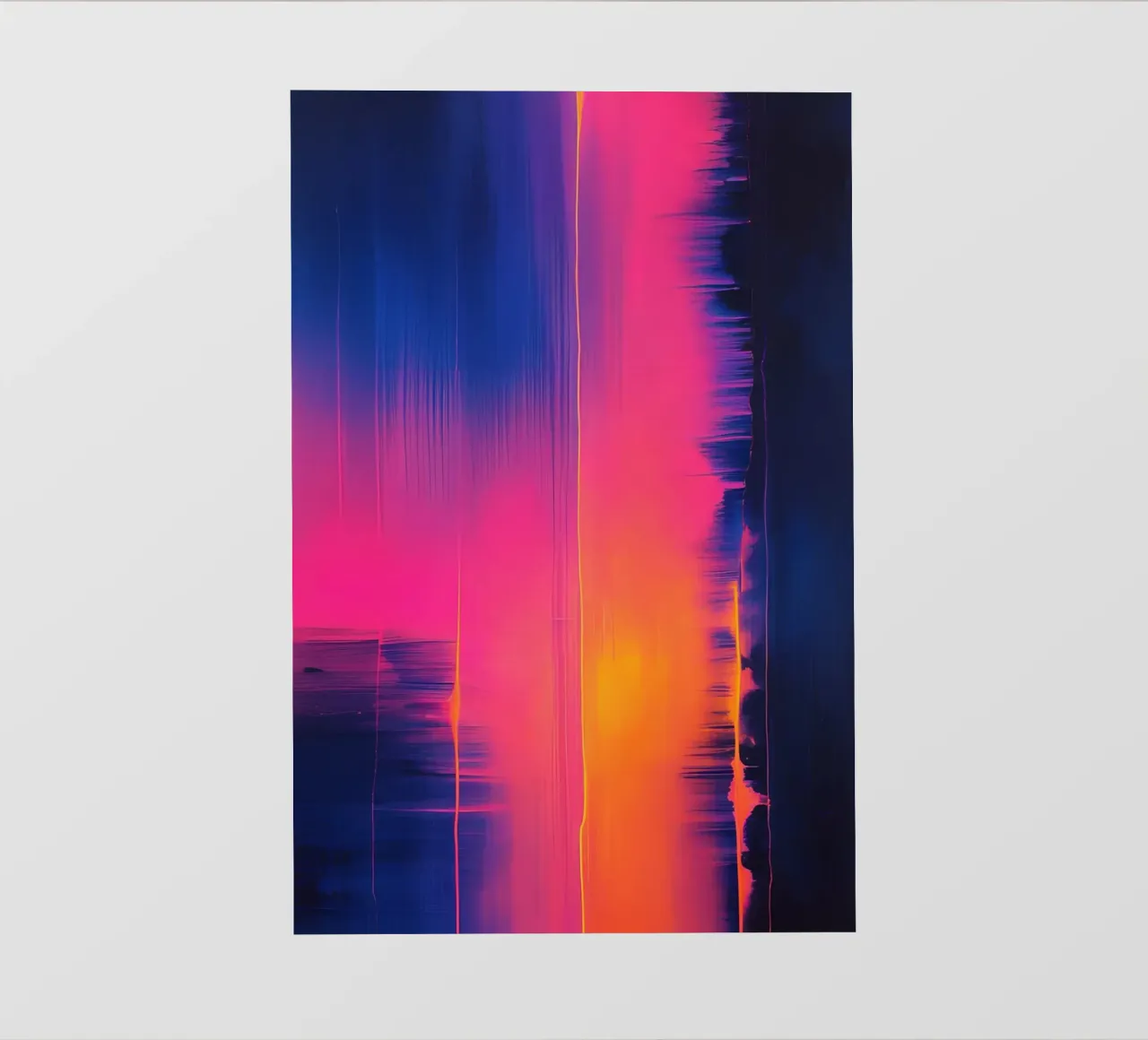 Strisce astratte Pinkesh con distorsione digitale telo in pvc da DesignDoodle