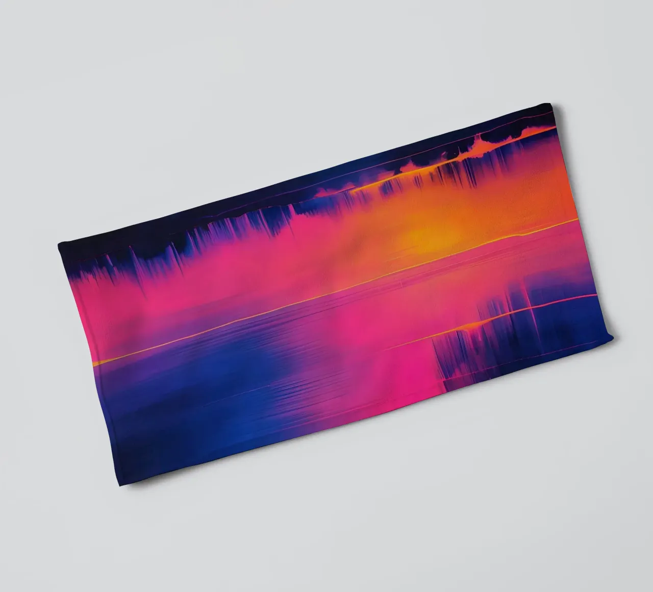 Pinkesh Abstract Streaks with Digital Distortion towel by DesignDoodle