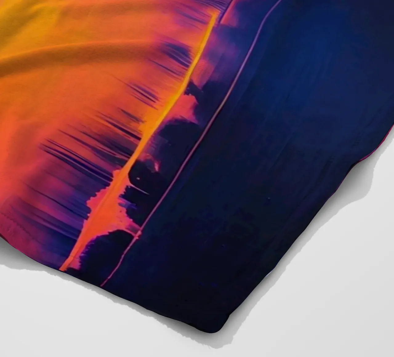 Strisce astratte Pinkesh con distorsione digitale coperta in pile da DesignDoodle