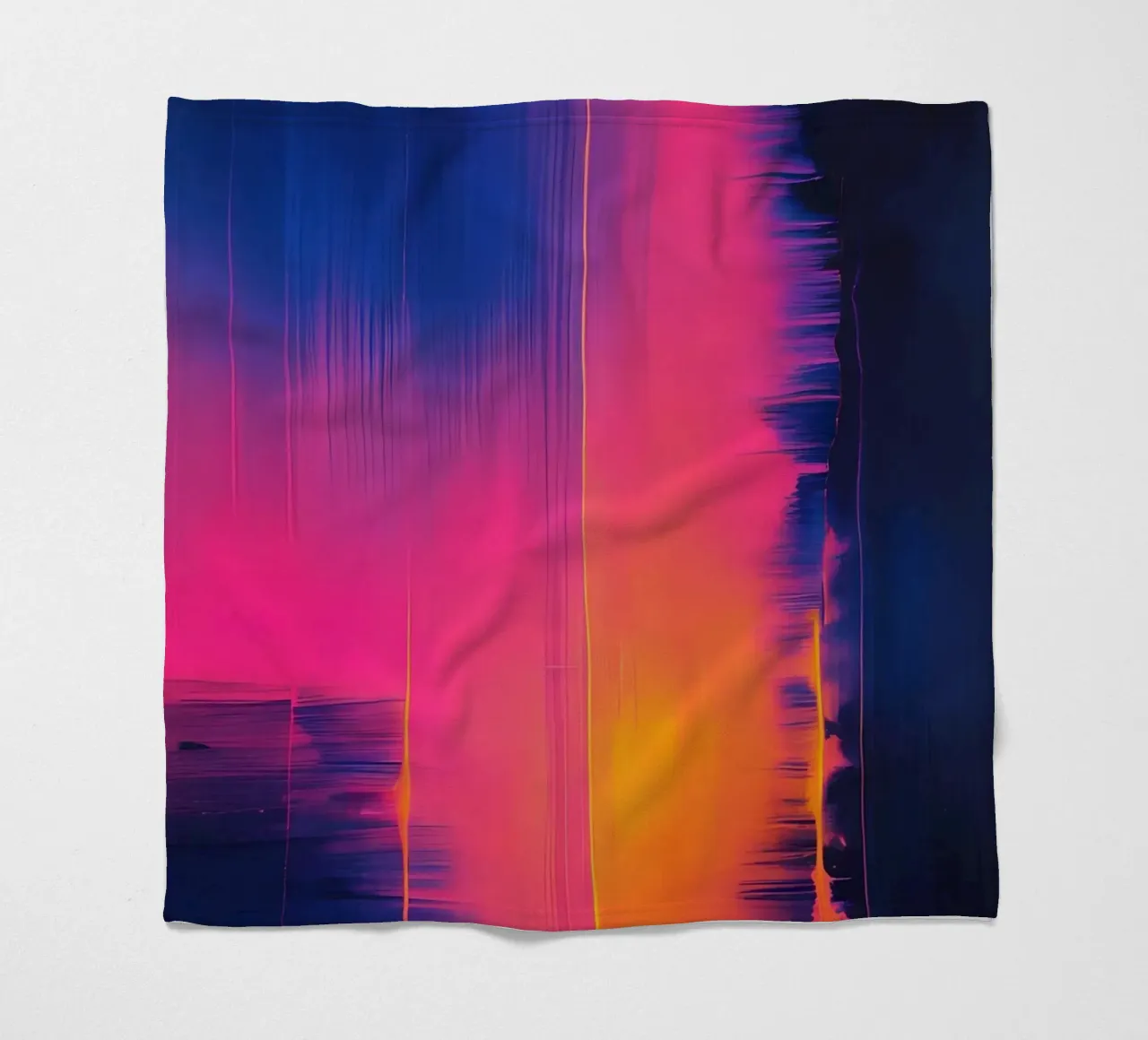 Strisce astratte Pinkesh con distorsione digitale coperta in pile da DesignDoodle