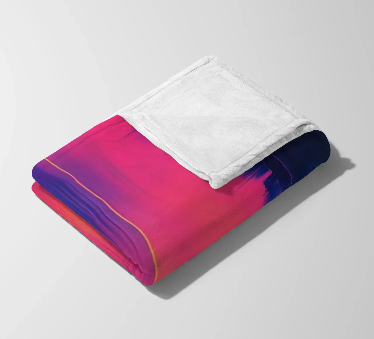 Strisce astratte Pinkesh con distorsione digitale coperta in pile da DesignDoodle