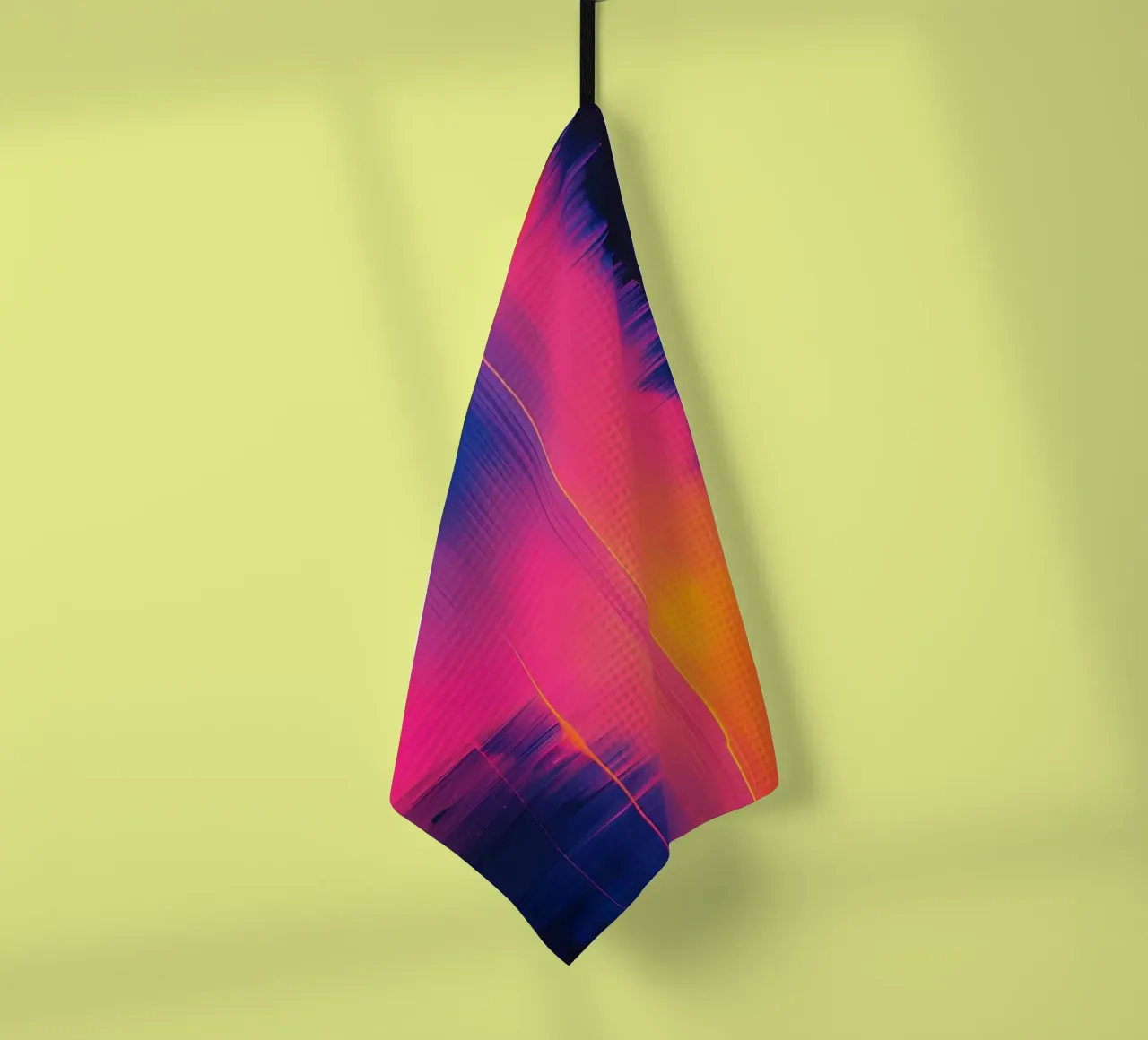 Strisce astratte Pinkesh con distorsione digitale canovaccio da cucina da DesignDoodle