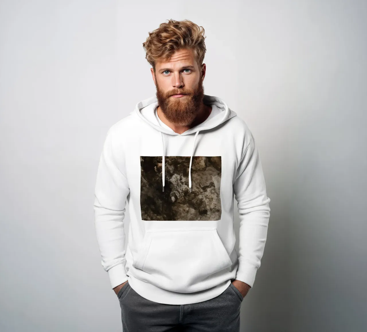 Texture vorticose astratte con elemento ruggine felpa con cappuccio da DesignDoodle