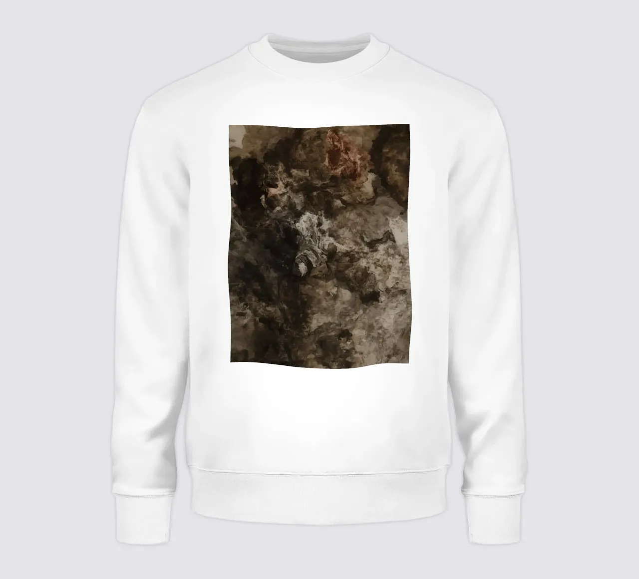 Abstrakte wirbelnde Texturen mit Rust Element Sweatshirt von DesignDoodle