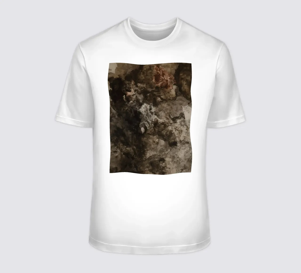 Abstrakte wirbelnde Texturen mit Rust Element T-Shirt von DesignDoodle