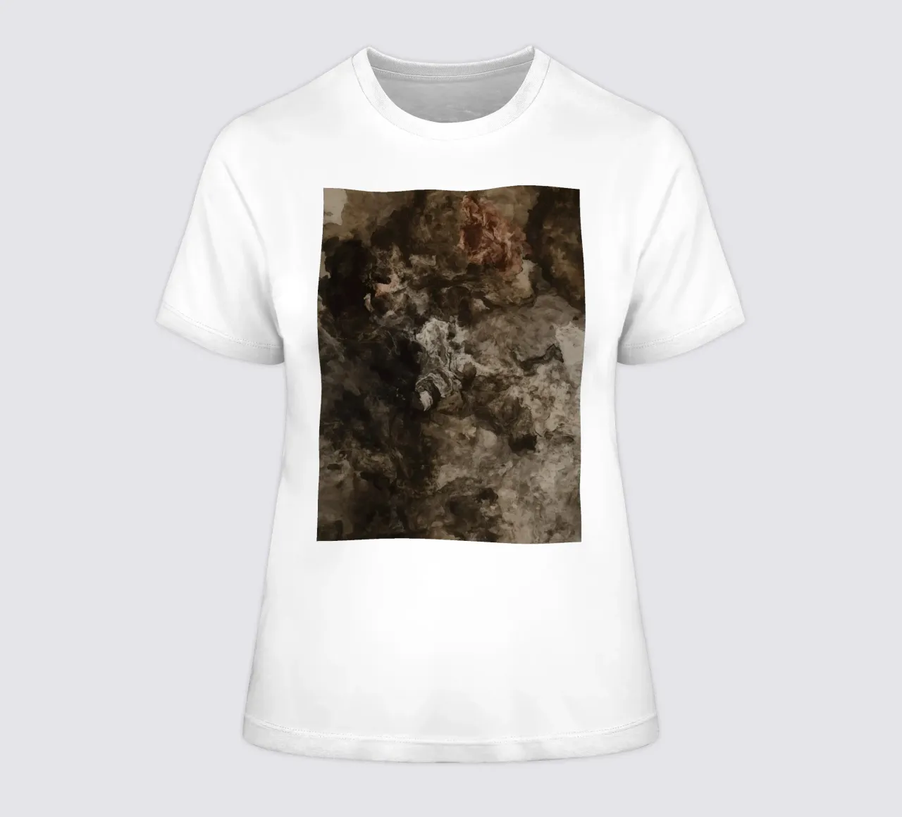 Texture vorticose astratte con elemento ruggine t-shirt da donna da DesignDoodle