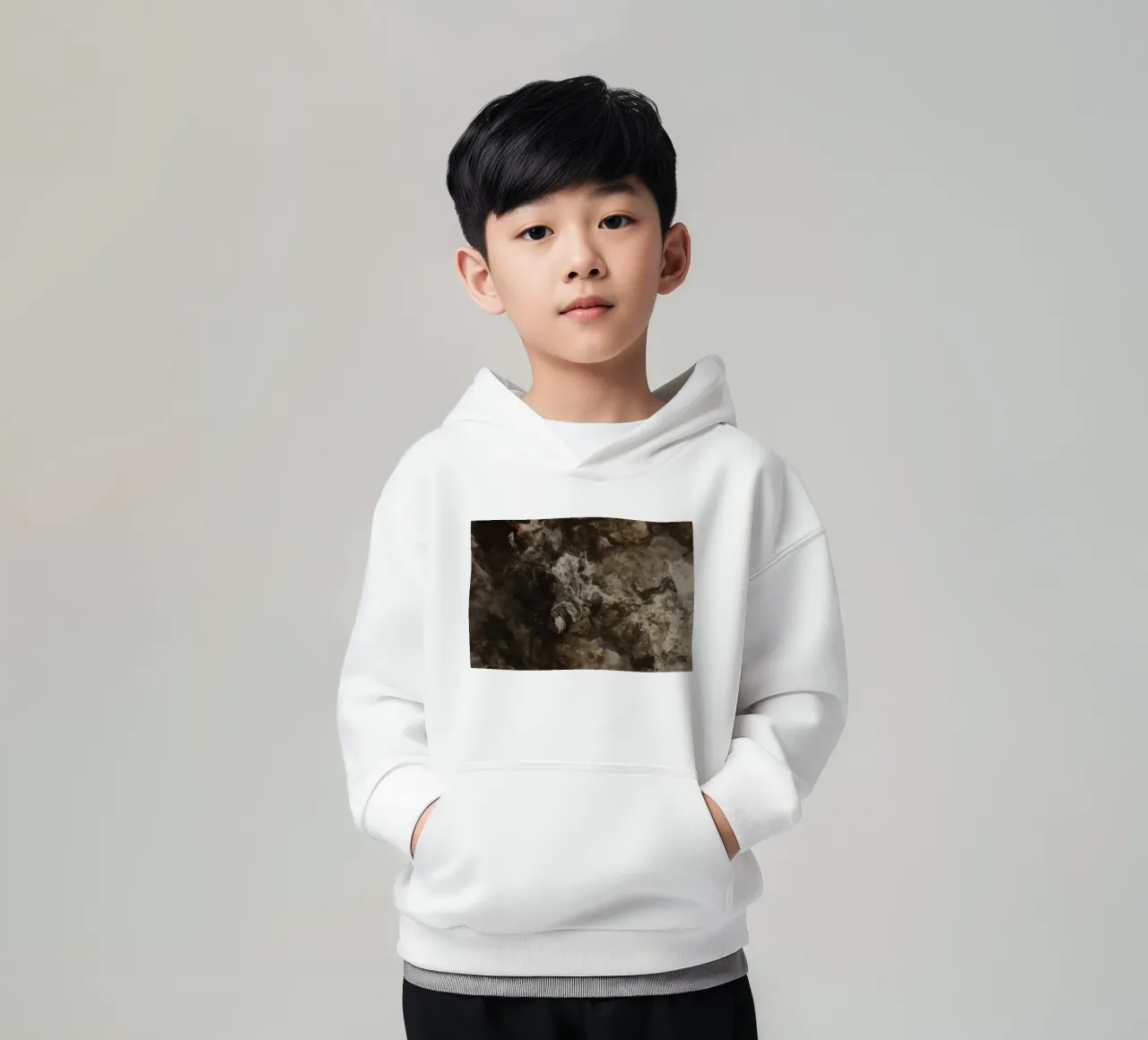Texture vorticose astratte con elemento ruggine felpa bambino con cappuccio da DesignDoodle