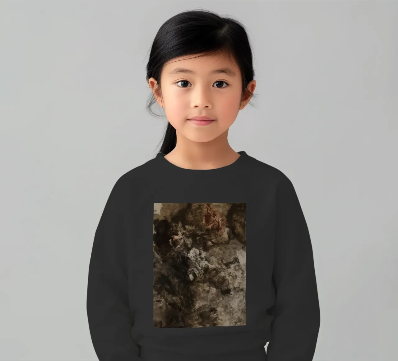 Texture vorticose astratte con elemento ruggine felpa bambino da DesignDoodle